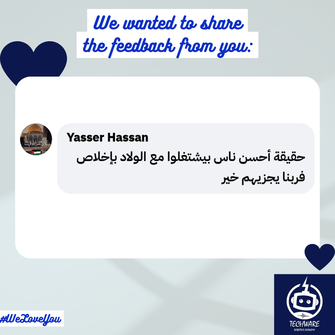                   Mai Salah
                Walaa Hamdy أنا مش ولي امر بس حقيقي بعد ماشوفت بنت اختي ماشاء الله مبدعه وعندها هدف عايزه توصله حتي
                التشجيع علي الدراسه للاستمرار في الكورس كان دافع ليها حلو اوي بجد وان شاء الله نكون كلنا في
                الاكاديميه♥️♥️🥰🥰🥰مزيد من النجاح والتقدم