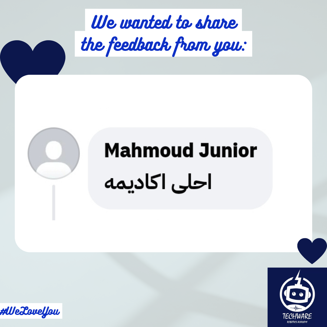                   Serag Abd Al Haleem
                حقيقي ناس محترمه ،الاكاديمية تعتبر بيتهم الثانى ،الولاد بيستنو اليوم ده ،ذوق ورقي في التعامل ،اتمنى لكم
                التوفيق